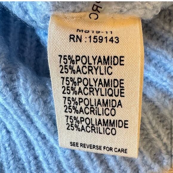 🍁 FRNCH Paris Sweater Frnch Paris Bow Back Cable Knit
Sweater Size M L - Picture 9 of 13